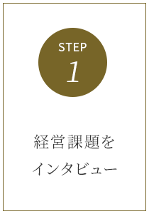 経営課題を
インタビュー